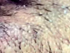 damn after so long without it indian wife takes hubby's creampie doggystyle 😍