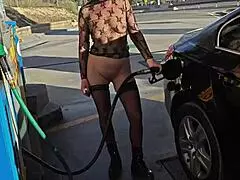 Daring Petrol Station Flash Sparks Thrill