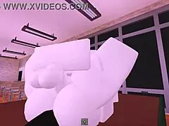 Roblox girl takes hard classroom pounding from player