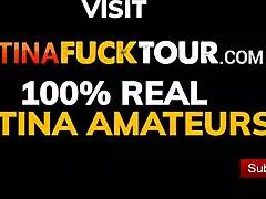 whoa this latina redhead gags on huge cock in the garden 😍🍆🌿