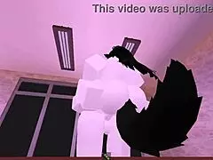 Roblox girl takes hard classroom pounding from player