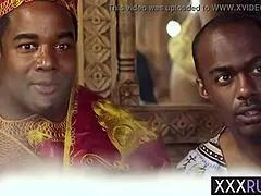 Skyler Nicole and Chanell Heart Take Ebony Monster Cocks in Lingerie Group Orgy