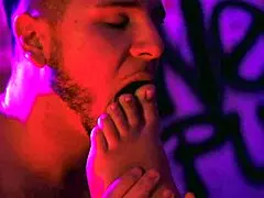 bbw's fat tits drip as she gags on cock for foot worship pussy licking facesit