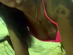 i was walking and this brazilian blonde trans pulled off her disguise then sucked me hard right on the street