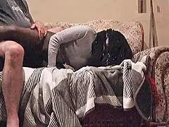 louis rides milf wife's dripping wet pussy hard as clothes rip off during interracial orgasm cowgirl shake