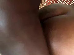 oiled big black cock breaks condom pounding phat ass in raw hardcore fuck