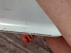 Watch Her Peeing All Over The Chair!