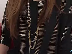 her panties got a hole cut right for cock to slide through easy. bitch bends over begging for rough doggy pounding