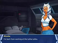 orange trainer gropes her massive tits and boobs in tight workout gear up close