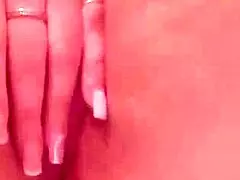 oh man i cant stop watching this hot babe rub her pink pussy lips and caress tattooed nipples in the bathtub
