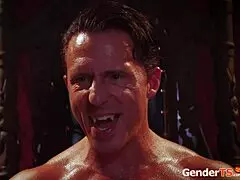 monster shemale bareback anal balls deep drain!