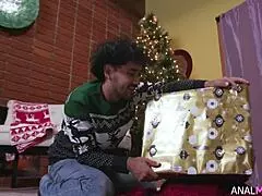 merry anal xmas fucking big ass milf stepmom from behind