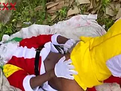 new year african santa fucks close friend stepdaughter squirting bush outdoor hardcore cumshot