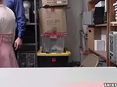 Cute Skinny Blonde Thief Slut's Mini Pussy Gets Rough Fucked By Mall Cop!