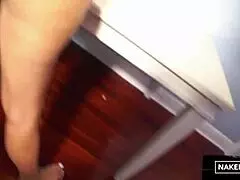 Clapping cheeks ignites wild passion in army fatigue baddies