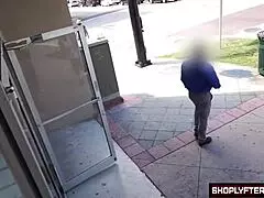 vienna black's dark-haired teen body gags on cock in shoplyfter full scene