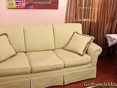 Milf Teases Teen in Sultry Self-Touch