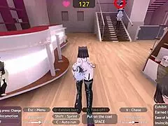 Exhibitionist slut masturbates dildo in store humiliating herself publicly!