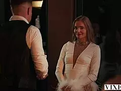 Vixen fibi euro and emiri momota share huge cock in duo threesome