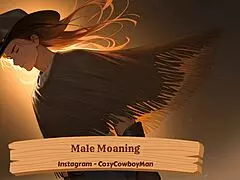 he moans loud while stroking his cock solo thinking of hot erotic boyfriend action