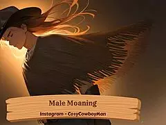 he moans loud while stroking his cock solo thinking of hot erotic boyfriend action