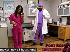 nurse misty addams humiliates patient with deepthroat and tats in latex