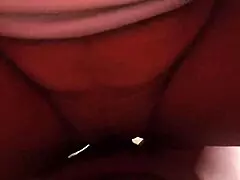 Stepdaughter Rides Stepfather's Cock Doggystyle to Full Creampie Pussy