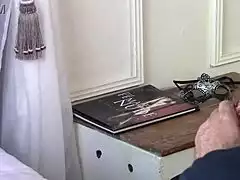 bettie hayward feasts on bare feet at nude holiday party