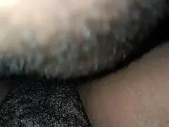 hey check this sexy petite ebony with hairy pussy getting fucked hard