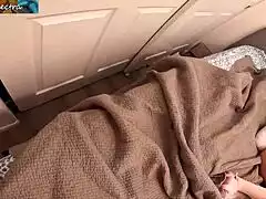 Step mom caught rubbing her curvy big ass pussy then rides son's cock cowgirl style