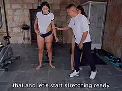 melany latina's workout flips to doggystyle threesome riding huge cocks muff diving