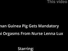 Nurse Lenna Lux Forces Hitachi Orgasms On Human Guinea Pig Stefania Mafra!