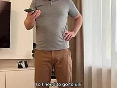 Russian Stepson Pounds Petite Stepmom's Big Tits And Ass In Bent Over Doggystyle Missionary Deepthroat During Massage