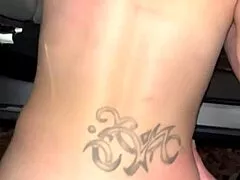 check this slim thick streetwalker riding dick reverse cowgirl in car backseat