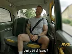 British Hunk Fucks Milf Hard in Taxi for Cash Outdoor Pickup Reality