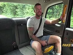British Hunk Fucks Milf Hard in Taxi for Cash Outdoor Pickup Reality