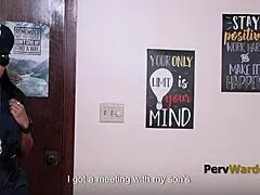 cop lady? teacher turns her into garage whore now! 😈🚔