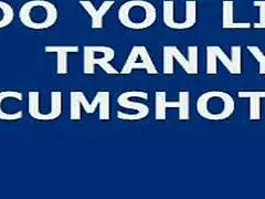 Shemale's Explosive Webcam Masturbation Cumshot Overwhelms