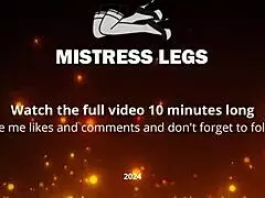 POV Mistress Big Ass Facesits and Gags Feet