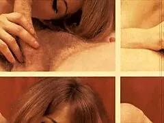 Vintage Hairy Pussy Girls Beaver Licking Blowjob 3Some Lesbian Bisexual Retro Fun