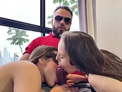 whoa firefighter sneaks in to fuck sleeping roommates wet pussies