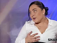 shame4k's czech boss christina santes caught at work getting her hairy pussy licked and fucked hard by stranger