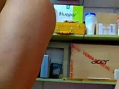 Kalena Mitrak Fucks Mechanic in Workshop Tool Room for Cum