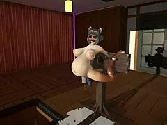 i'm inflating my furry cat pussy with dildos till it cums huge... oh god!!