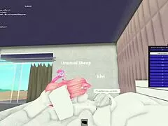 back at it testing my furry 18+ slut kivi on roblox with rough game fucks
