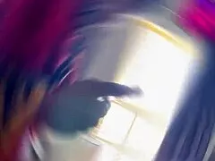 pretty fat ebony curvy slut sucks wet sloppy cock with ball licking before hardcore facial cumshot and cim spitting