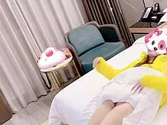 Vietnamese Loli Fingers Wet Pussy in Mid-Air Thrill