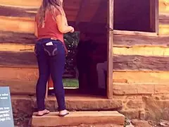 Hidden candid shots reveal plump Mexican teen's big ass straining tight jeans