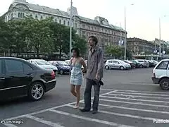 i'm bound up tight, getting fucked hard in public... oops, that hurts so much