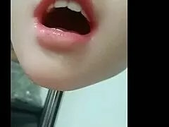 Sex Doll with Movable Jaw and Fake Tits